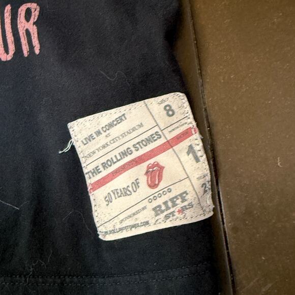 Vintage Rolling Stones Voodoo Lounge Tour 94/95 T-Shirt Black Riff Stars Medium - Picture 3 of 6